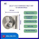QUẠT HÚT COMPOSITE TRỰC TIẾP KT660x660