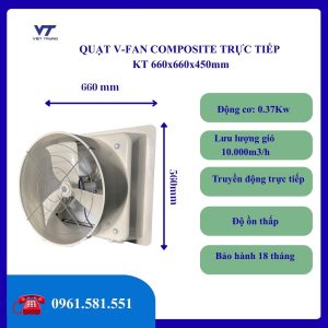 QUẠT HÚT COMPOSITE TRỰC TIẾP KT660x660