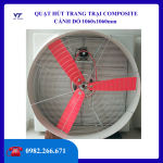 QUẠT HÚT TRANG TRẠI COMPOSITE CÁNH ĐỎ 1060x1060mm