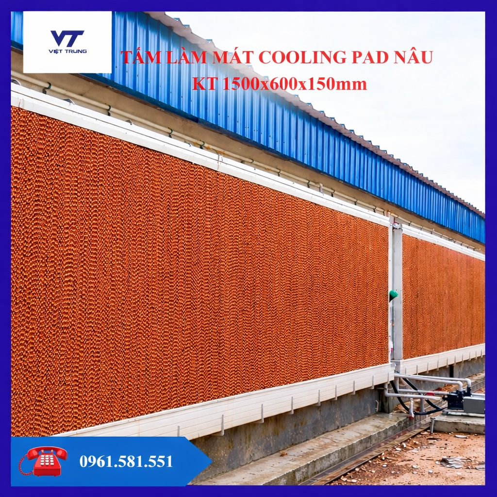 Tấm làm mát nâu KT 1500mm