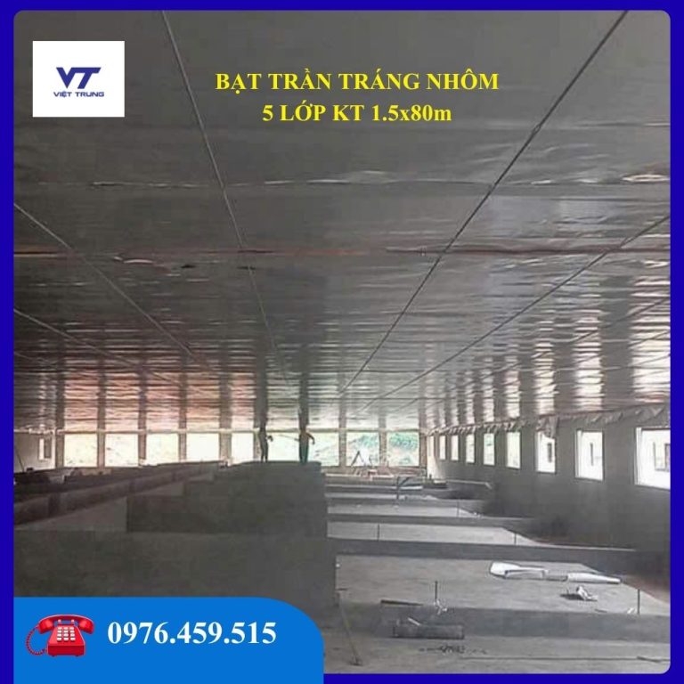 BẠT TRẦN TRÁNG NHÔM 5 LỚP KT 150x8000cm