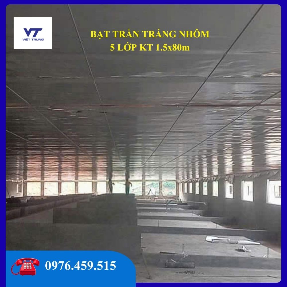 BẠT TRẦN TRÁNG NHÔM 5 LỚP KT 150x8000cm