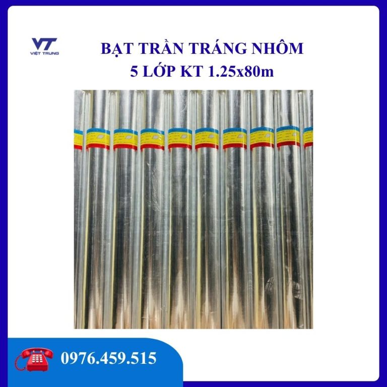 BẠT TRẦN TRÁNG NHÔM 5 LỚP KT 125x8000cm