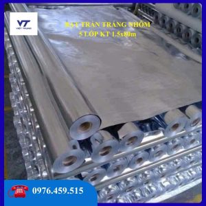 BẠT TRẦN TRÁNG NHÔM 5 LỚP KT 150x8000cm