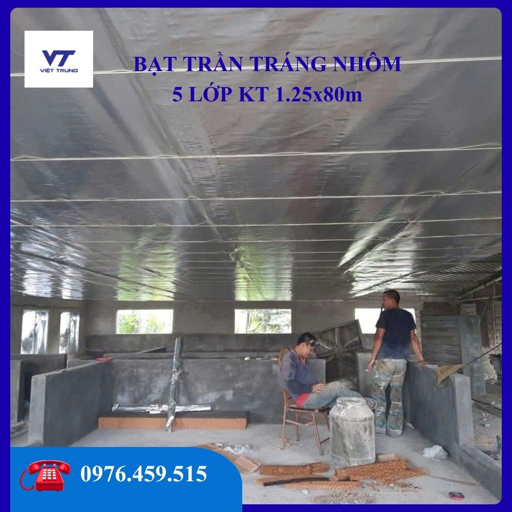 BẠT TRẦN TRÁNG NHÔM 5 LỚP KT 125x800mm