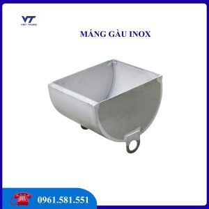 MÁNG GÀU INOX CHO HEO NÁI