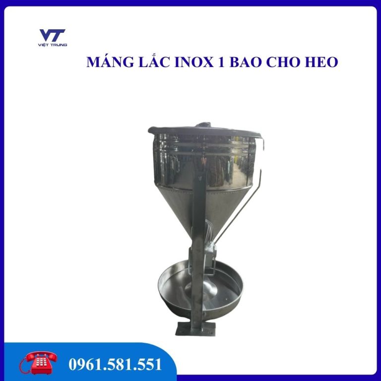 Máng lắc inox 1 bao 25kg