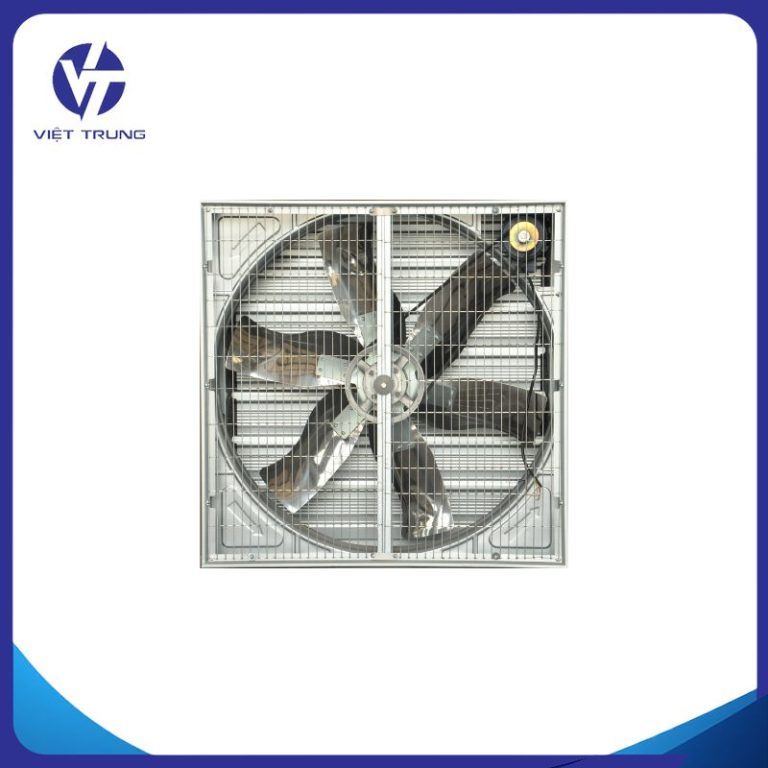 QUẠT THÔNG GIÓ TREO TRANG TRẠI MẠ KẼM 6 CÁNH 1120X1120