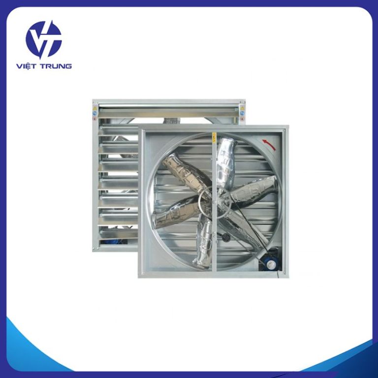 QUẠT THÔNG GIÓ VUÔNG TRANG TRẠI VỎ INOX 430 1100×1100