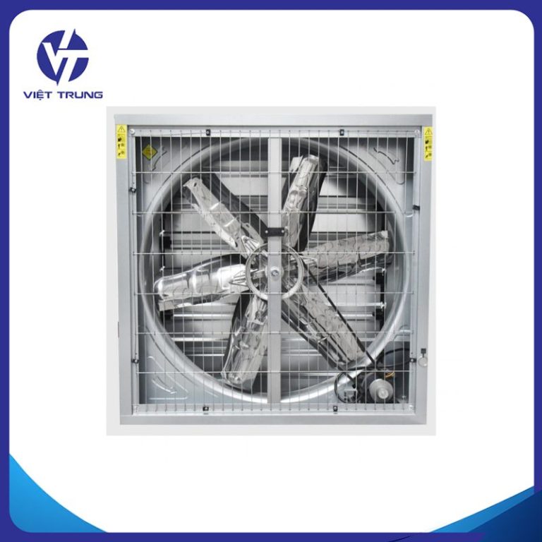 Quạt thông gió vuông trang trại vỏ inox 430 1100x1100