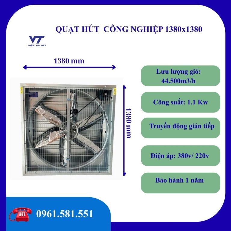quạt hút công nghiệp 1380x1380