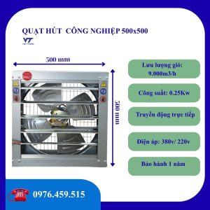 QUẠT HÚT CÔNG NGHIỆP 500X500