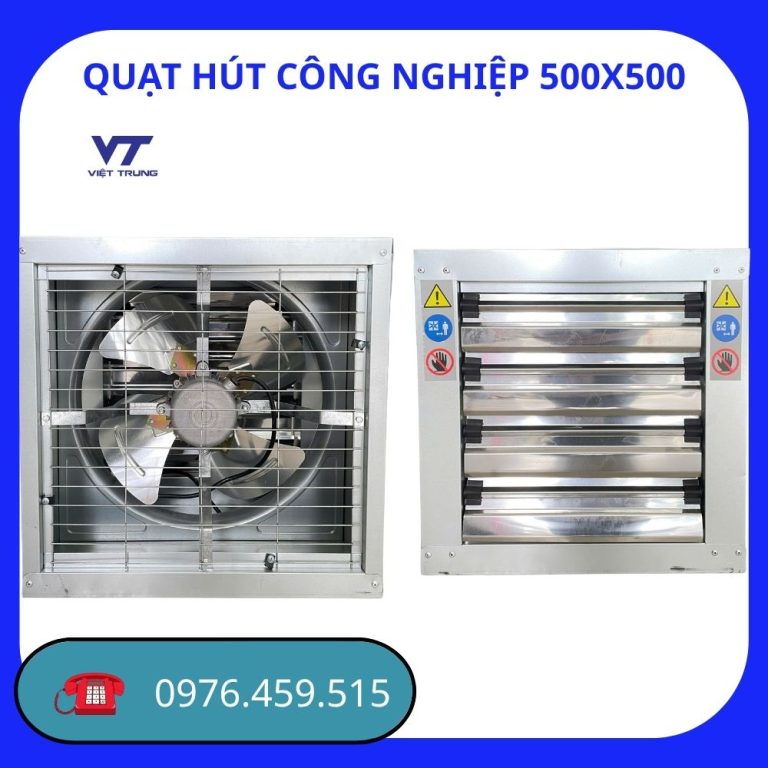 QUẠT HÚT CÔNG NGHIỆP 500X500