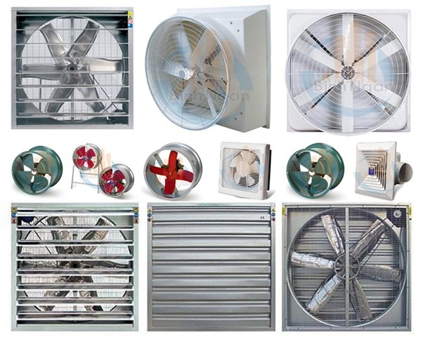 các loại quạt thông gió