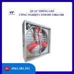 QUẠT THÔNG GIÓ CÔNG NGHIỆP CÁNH ĐỎ 1380×1380