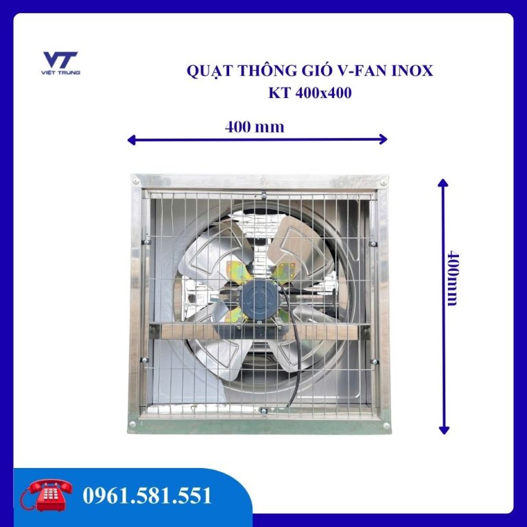QUẠT THÔNG GIÓ VUÔNG 400x400