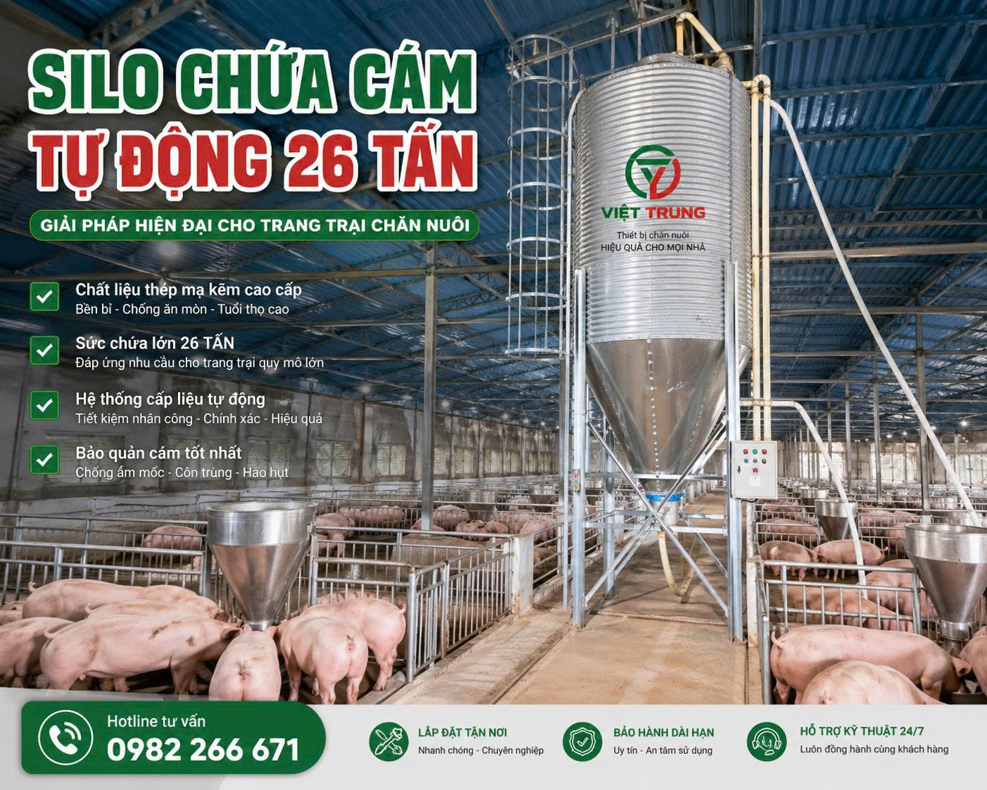 SILO CHỨA CÁM 26 TẤN