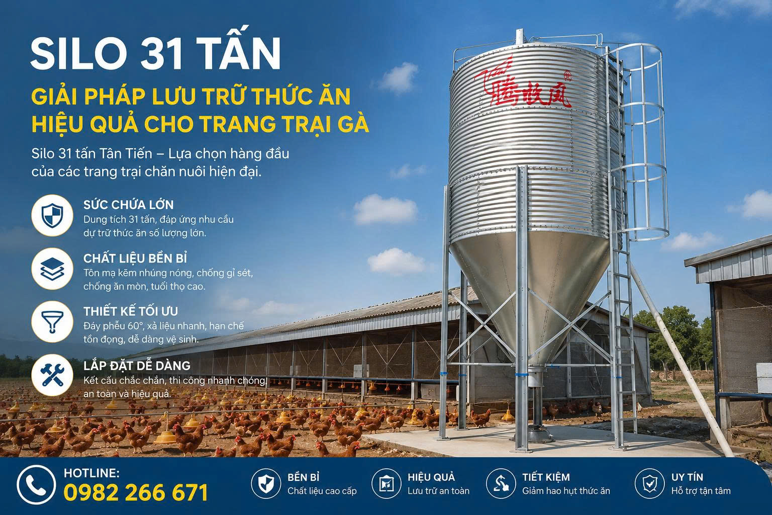 SILO CHỨA CÁM 31 TẤN
